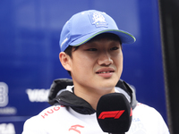 Yuki Tsunoda of RB ahead of the Formula 1 Spanish Grand Prix at Circuit de Barcelona-Catalunya in Barcelona, Spain on June 20, 2024. (