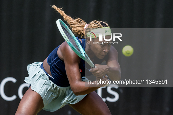 Coco Gauff is participating in the ecotrans Ladies Open, a WTA 500 tournament, in Berlin, Germany, on June 20, 2024. 