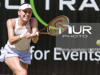 Ekaterina Alexandrova is participating in the ecotrans Ladies Open, WTA 500 tournament in Berlin, Germany, on June 20, 2024. (