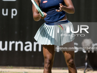 Coco Gauff is participating in the ecotrans Ladies Open, a WTA 500 tournament, in Berlin, Germany, on June 20, 2024. (