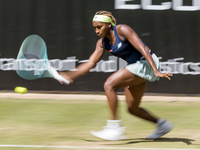 Coco Gauff is participating in the ecotrans Ladies Open, a WTA 500 tournament, in Berlin, Germany, on June 20, 2024. (