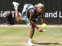 Coco Gauff is participating in the ecotrans Ladies Open, a WTA 500 tournament, in Berlin, Germany, on June 20, 2024. (