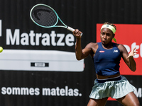 Coco Gauff is participating in the ecotrans Ladies Open, a WTA 500 tournament, in Berlin, Germany, on June 20, 2024. (