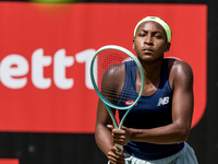 Coco Gauff is participating in the ecotrans Ladies Open, a WTA 500 tournament, in Berlin, Germany, on June 20, 2024. (