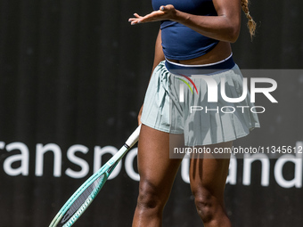 Coco Gauff is participating in the ecotrans Ladies Open, a WTA 500 tournament, in Berlin, Germany, on June 20, 2024. (