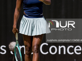 Coco Gauff is participating in the ecotrans Ladies Open, a WTA 500 tournament, in Berlin, Germany, on June 20, 2024. (