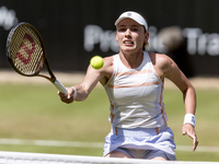 Ekaterina Alexandrova is participating in the ecotrans Ladies Open, WTA 500 tournament in Berlin, Germany, on June 20, 2024. (