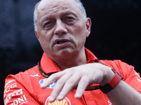 Frederic Vasseur ahead of the Formula 1 Spanish Grand Prix at Circuit de Barcelona-Catalunya in Barcelona, Spain on June 20, 2024. (