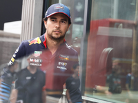 Sergio Perez of Red Bull Racing ahead of the Formula 1 Spanish Grand Prix at Circuit de Barcelona-Catalunya in Barcelona, Spain on June 20,...