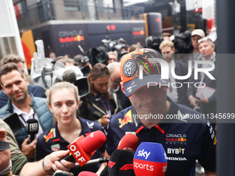 Max Verstappen of Red Bull Racing ahead of the Formula 1 Spanish Grand Prix at Circuit de Barcelona-Catalunya in Barcelona, Spain on June 20...