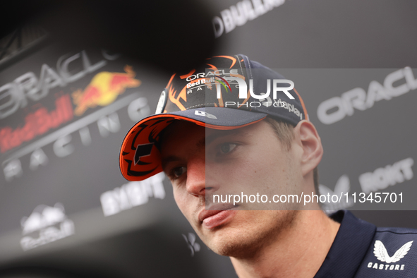 Max Verstappen of Red Bull Racing ahead of the Formula 1 Spanish Grand Prix at Circuit de Barcelona-Catalunya in Barcelona, Spain on June 20...