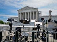 Media crews are waiting in the heat wave in Washington, D.C., as the Supreme Court is preparing to release the final decisions of its term....