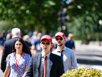 About a dozen pro-life activists are gathering outside the US Supreme Court in Washington, DC, on June 20, 2024, as they await a decision in...