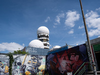 Tourists and locals are visiting Teufelsberg in Berlin, Germany, on June 20, 2024. The Teufelsberg is a rubble hill in the west of Berlin an...