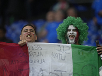 Italian supporters prior the UEFA EURO 2024 group stage match between Spain and Italy at Arena AufSchalke on June 20, 2024 in Gelsenkirchen,...