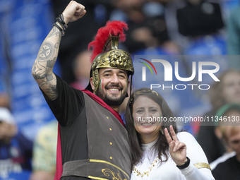 Italian supporters prior the UEFA EURO 2024 group stage match between Spain and Italy at Arena AufSchalke on June 20, 2024 in Gelsenkirchen,...