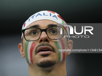 Italian supporters prior the UEFA EURO 2024 group stage match between Spain and Italy at Arena AufSchalke on June 20, 2024 in Gelsenkirchen,...