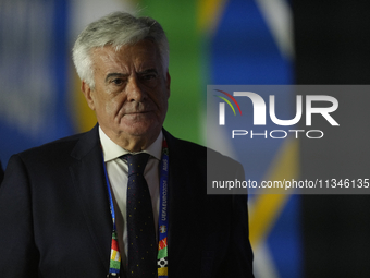 Pedro Rocha FA Spanish president during the UEFA EURO 2024 group stage match between Spain and Italy at Arena AufSchalke on June 20, 2024 in...