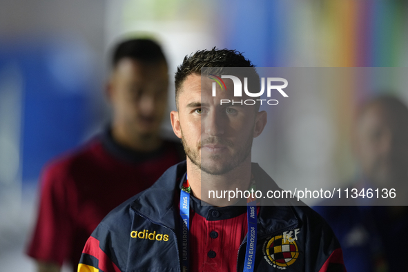 Aymeric Laporte centre-back of Spain and Al-Nassr FC  prior the UEFA EURO 2024 group stage match between Spain and Italy at Arena AufSchalke...