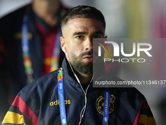 Daniel Carvajal right-back of Spain and Real Madrid prior the UEFA EURO 2024 group stage match between Spain and Italy at Arena AufSchalke o...