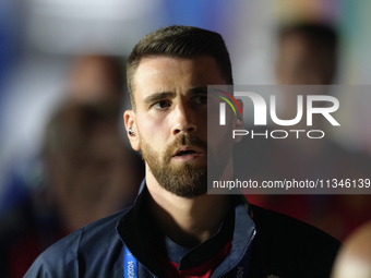 Unai Simon goalkeeper Athletic Club Bilbao prior the UEFA EURO 2024 group stage match between Spain and Italy at Arena AufSchalke on June 20...