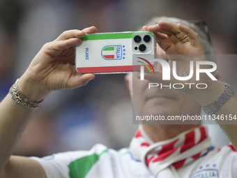 Italian supporter prior the UEFA EURO 2024 group stage match between Spain and Italy at Arena AufSchalke on June 20, 2024 in Gelsenkirchen,...