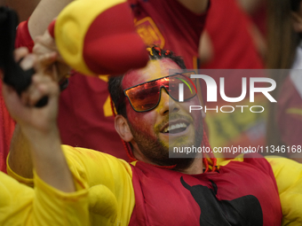 Spanish supporters prior the UEFA EURO 2024 group stage match between Spain and Italy at Arena AufSchalke on June 20, 2024 in Gelsenkirchen,...