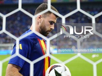 Unai Simon goalkeeper Athletic Club Bilbao during the warm-up before the UEFA EURO 2024 group stage match between Spain and Italy at Arena A...