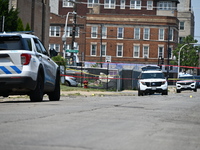 A 73-year-old male victim, a retired Chicago Police Officer, is being shot and pronounced dead in Chicago, Illinois, United States, on June...