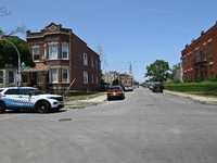 A 73-year-old male victim, a retired Chicago Police Officer, is being shot and pronounced dead in Chicago, Illinois, United States, on June...