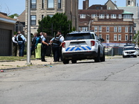 A 73-year-old male victim, a retired Chicago Police Officer, is being shot and pronounced dead in Chicago, Illinois, United States, on June...