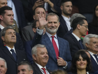 Spanish King Felipe VI during the UEFA EURO 2024 group stage match between Spain and Italy at Arena AufSchalke on June 20, 2024 in Gelsenkir...