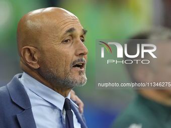 Luciano Spalletti head coach of Italy during the UEFA EURO 2024 group stage match between Spain and Italy at Arena AufSchalke on June 20, 20...