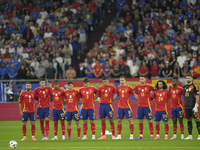 Moment of silence prior to the UEFA EURO 2024 group stage match between Spain and Italy at Arena AufSchalke on June 20, 2024 in Gelsenkirche...