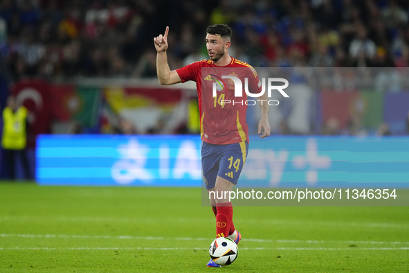 Aymeric Laporte centre-back of Spain and Al-Nassr FC during the UEFA EURO 2024 group stage match between Spain and Italy at Arena AufSchalke...