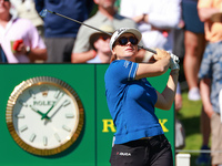 Hannah Green of Australia hits from the 17th tee during the first round of the KPMG Women's PGA Championship at Sahalee Country Club on Thur...