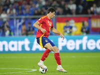 Robin Le Normand centre-back of Spain and Real Sociedad controls the ball during the UEFA EURO 2024 group stage match between Spain and Ital...