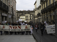 Civil society from the province of Lugo is demonstrating against the installation of a biomethane plant in the town of Coeses in Lugo, Galic...