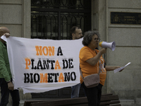 Civil society from the province of Lugo is demonstrating against the installation of a biomethane plant in the town of Coeses in Lugo, Galic...