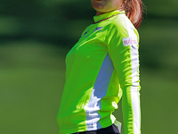 Ayaka Furue of Japan reacts after putting on the 16th green during the first round of the KPMG Women's PGA Championship at Sahalee Country C...