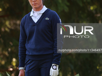 Celine Boutier of France waits on the 15th hole during Day One of the KPMG Women's PGA Championship at Sahalee Country Club in Sammamish, Wa...