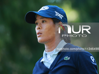 Celine Boutier of France walks on the 15th hole during Day One of the KPMG Women's PGA Championship at Sahalee Country Club in Sammamish, Wa...