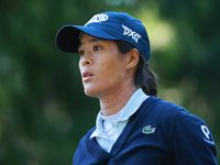 Celine Boutier of France walks on the 15th hole during Day One of the KPMG Women's PGA Championship at Sahalee Country Club in Sammamish, Wa...