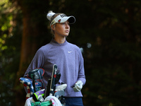 Nelly Korda of the United States waits on16th tee during Day One of the KPMG Women's PGA Championship at Sahalee Country Club in Sammamish,...