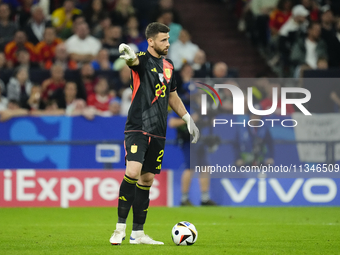 Unai Simon goalkeeper Athletic Club Bilbao during the UEFA EURO 2024 group stage match between Spain and Italy at Arena AufSchalke on June 2...