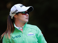 Leone Maguire of Ireland tees off on the 16th hole during Day One of the KPMG Women's PGA Championship at Sahalee Country Club in Sammamish,...