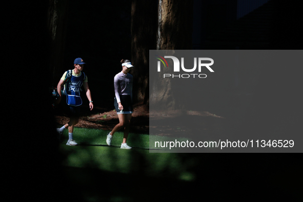 Esther Henseleit of Germany walks on the 15th hole during Day One of the KPMG Women's PGA Championship at Sahalee Country Club in Sammamish,...