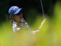 Roberta Liti of Italy tees off on the 15th hole during Day One of the KPMG Women's PGA Championship at Sahalee Country Club in Sammamish, Wa...