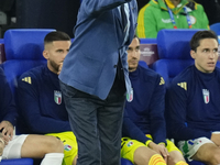 Luciano Spalletti head coach of Italy gives instructions during the UEFA EURO 2024 group stage match between Spain and Italy at Arena AufSch...