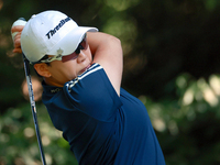 Jiyai Shin of Republic of Korea hits from the 16th tee during the first round of the KPMG Women's PGA Championship at Sahalee Country Club o...